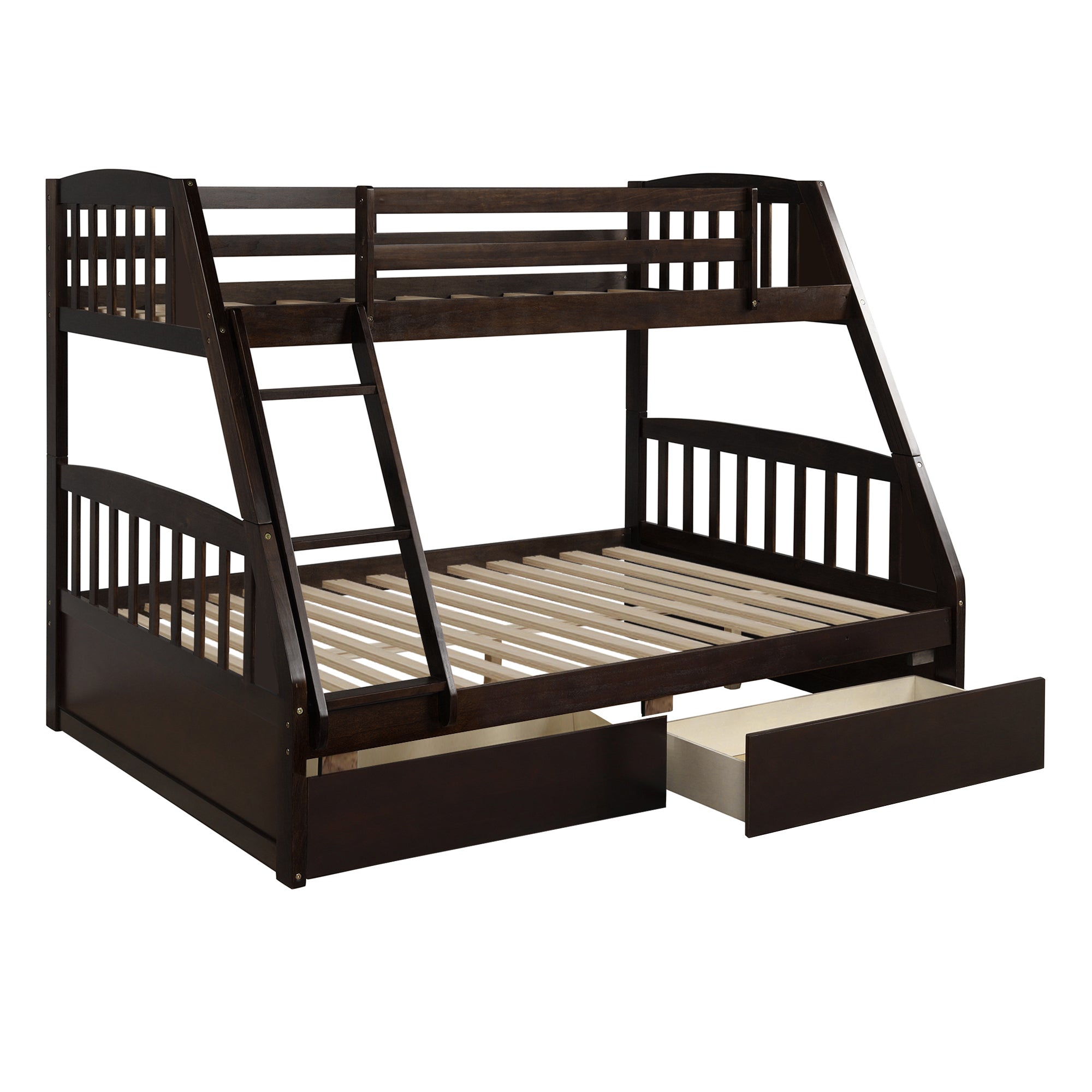 Litera de madera maciza - Marrón