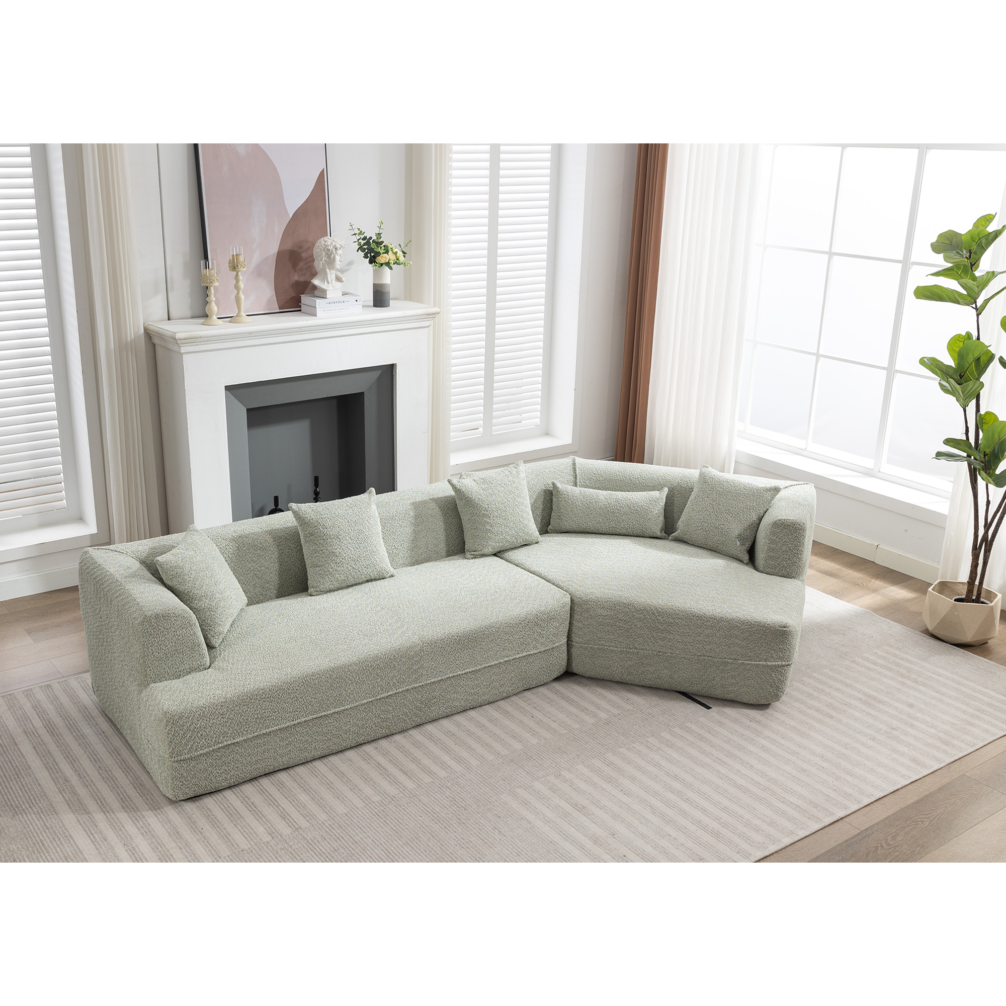 Sofá moderno de estilo minimalista para sala