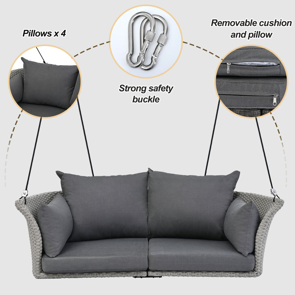 Asiento colgante para 2 personas - Gris