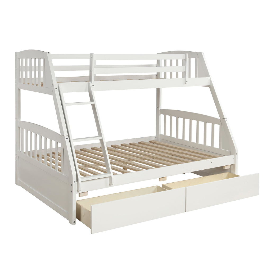 Litera de madera maciza – Blanco