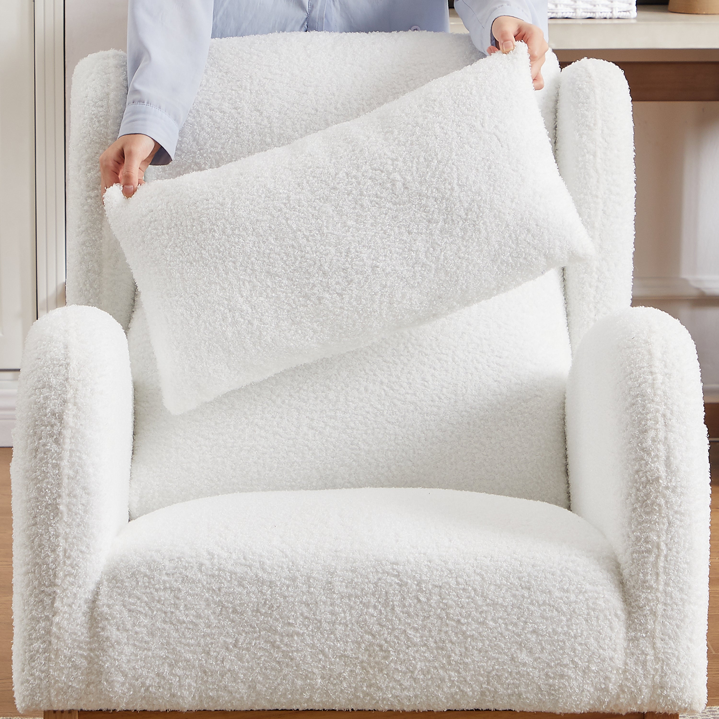 Mecedora moderna para Dormitorio - Blanco