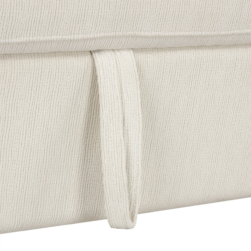 Sofá cama extraíble en forma de L - Beige