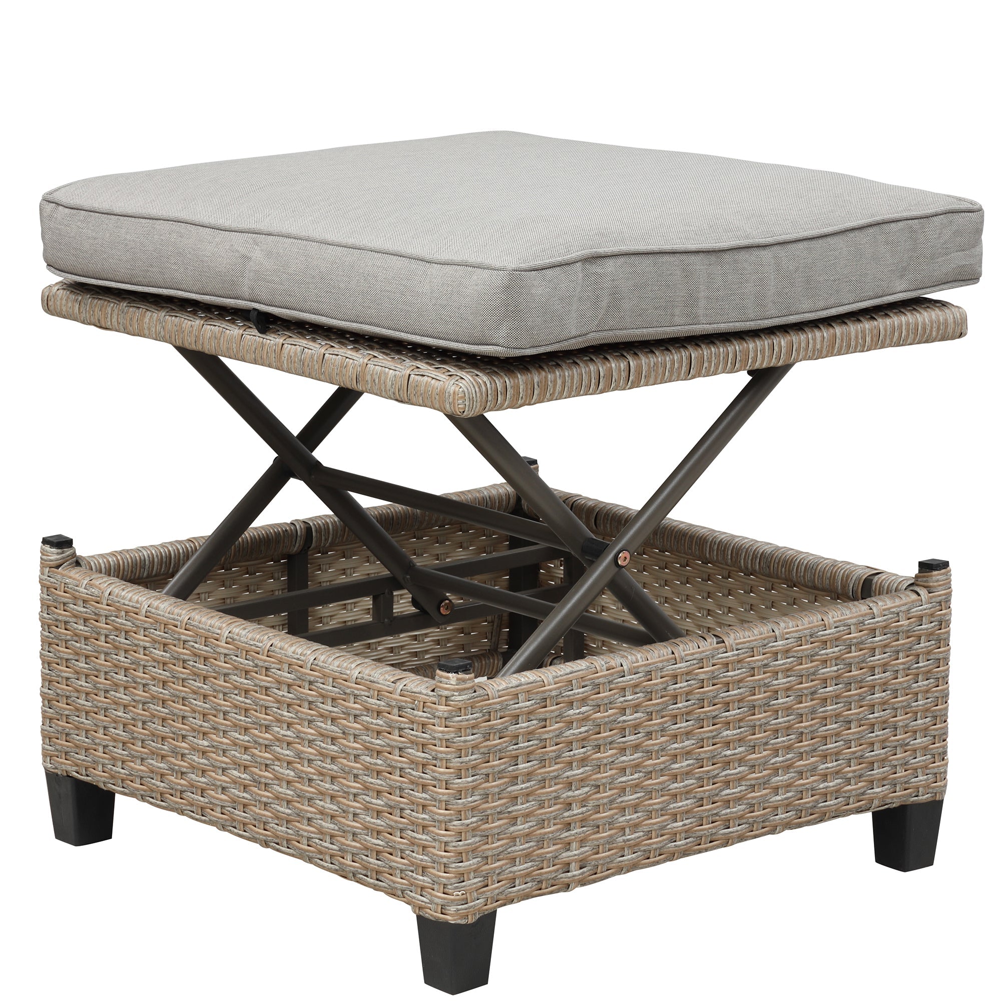 Sofá para patio de 4 piezas - Beige