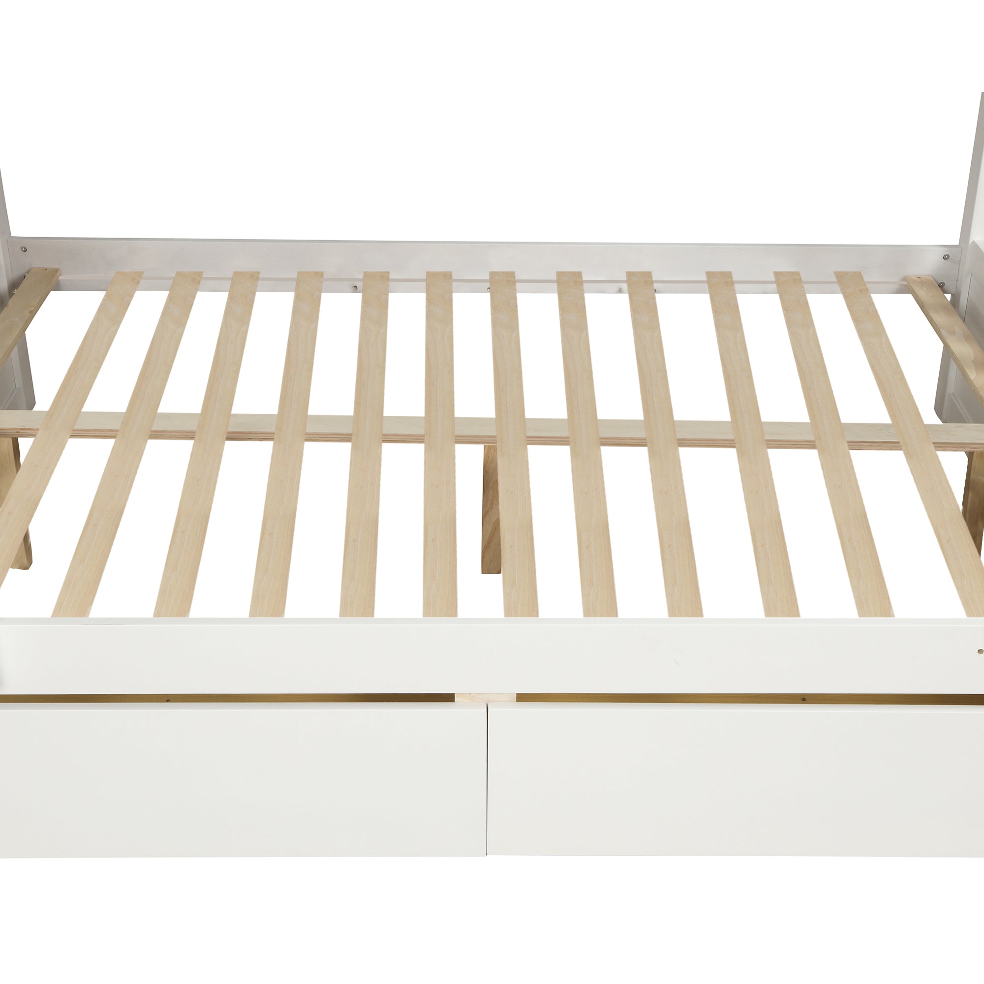 Litera de madera maciza – Blanco