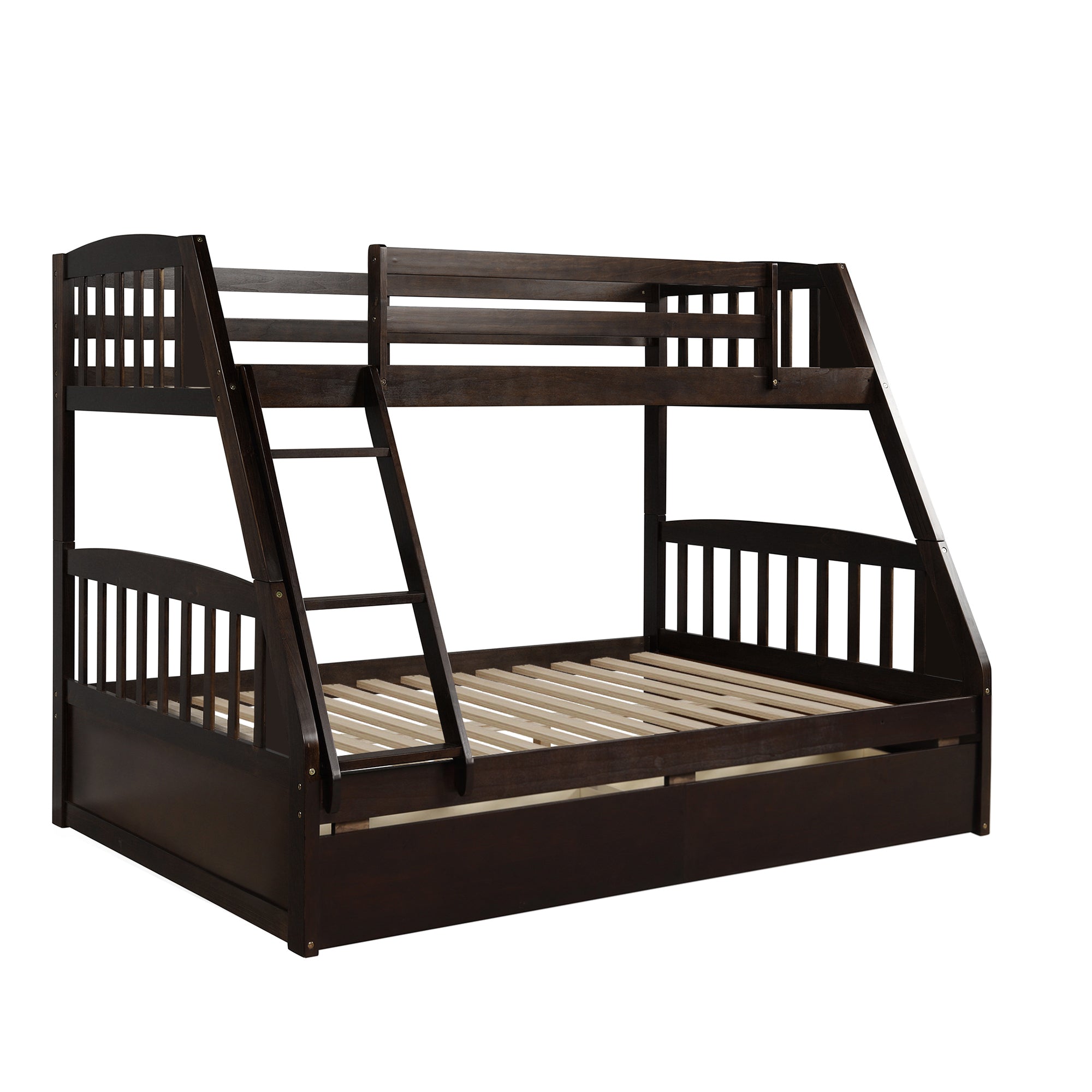 Litera de madera maciza - Marrón