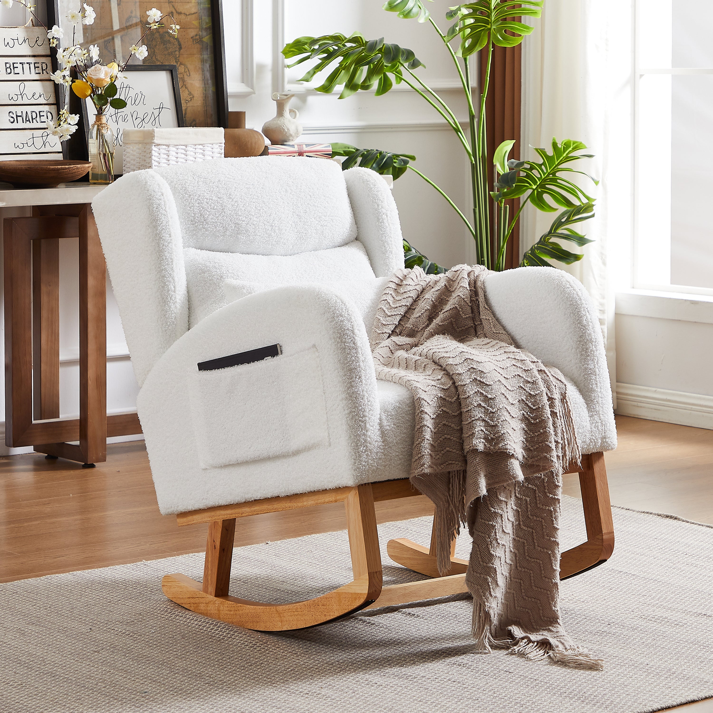 Mecedora moderna para Dormitorio - Blanco