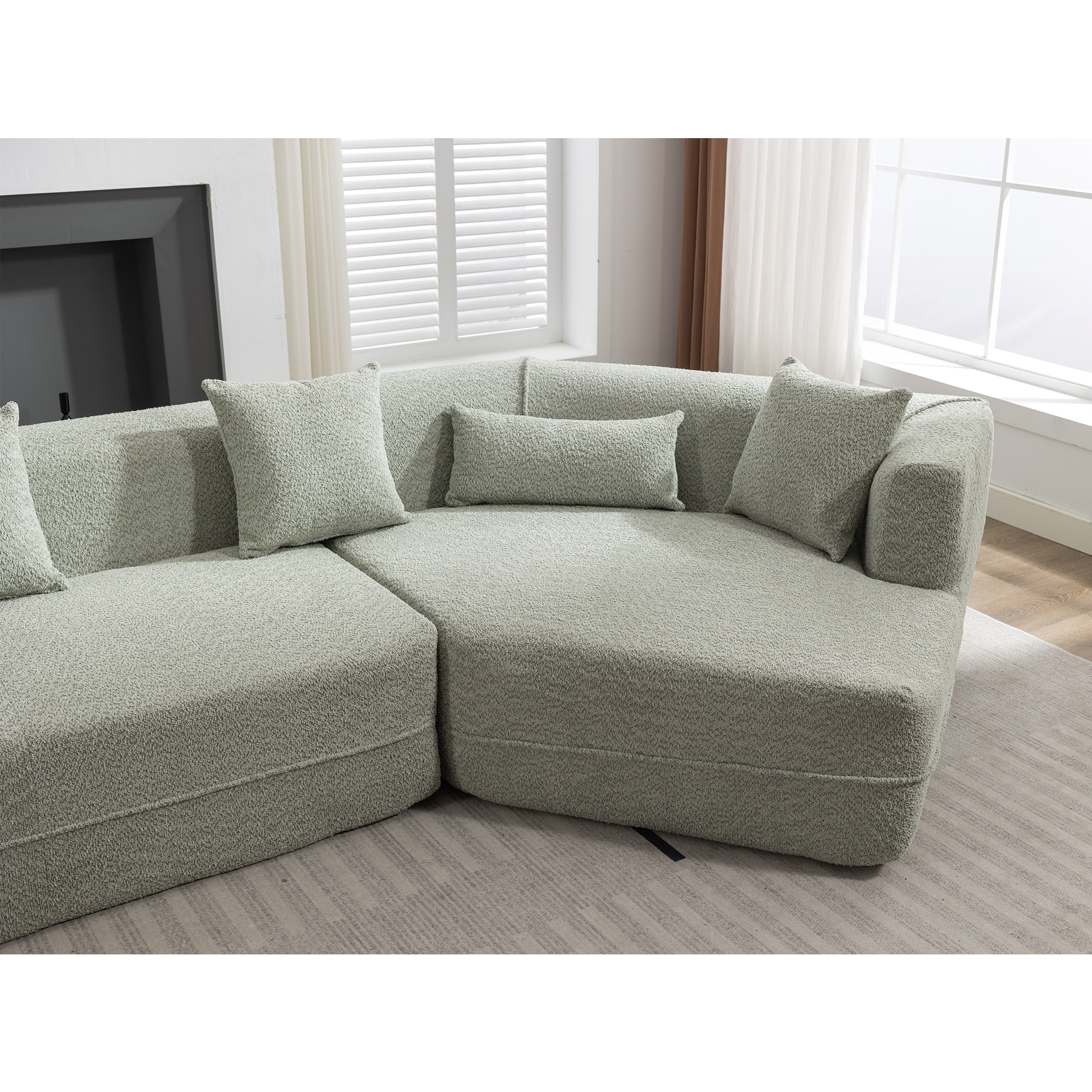 Sofá moderno de estilo minimalista para sala