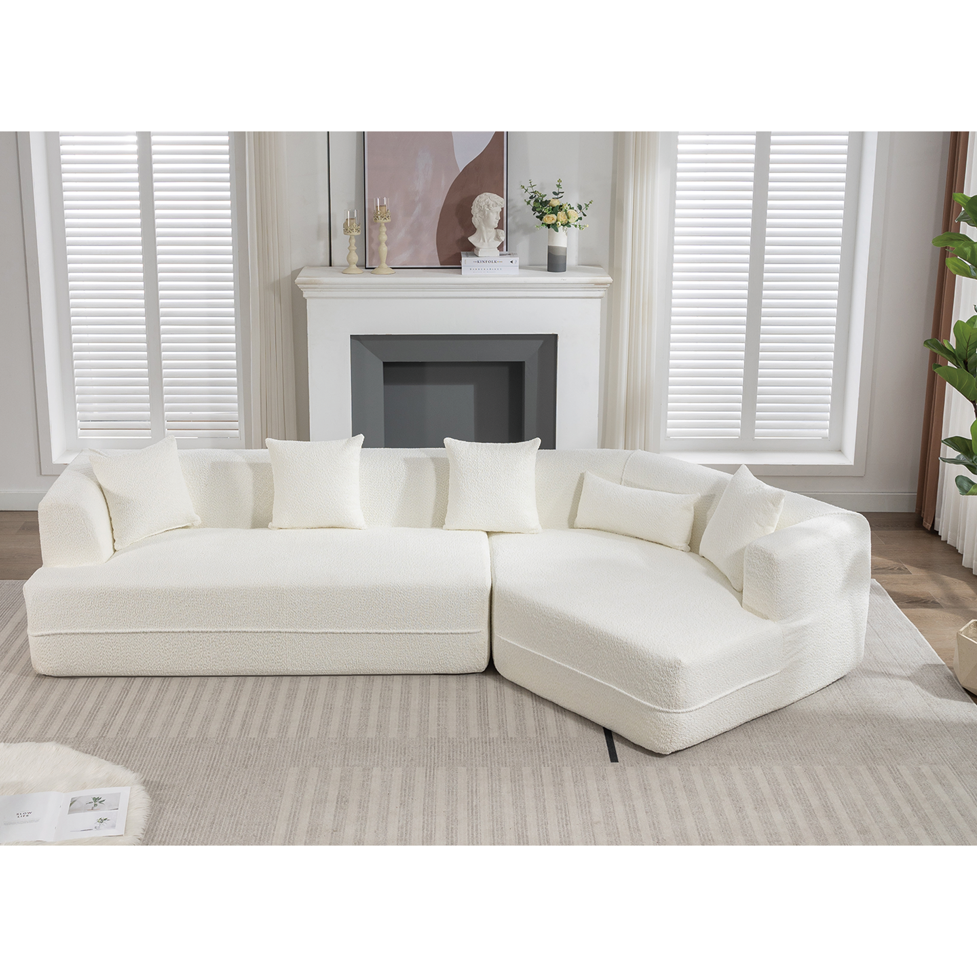 Sofá moderno de estilo minimalista para sala