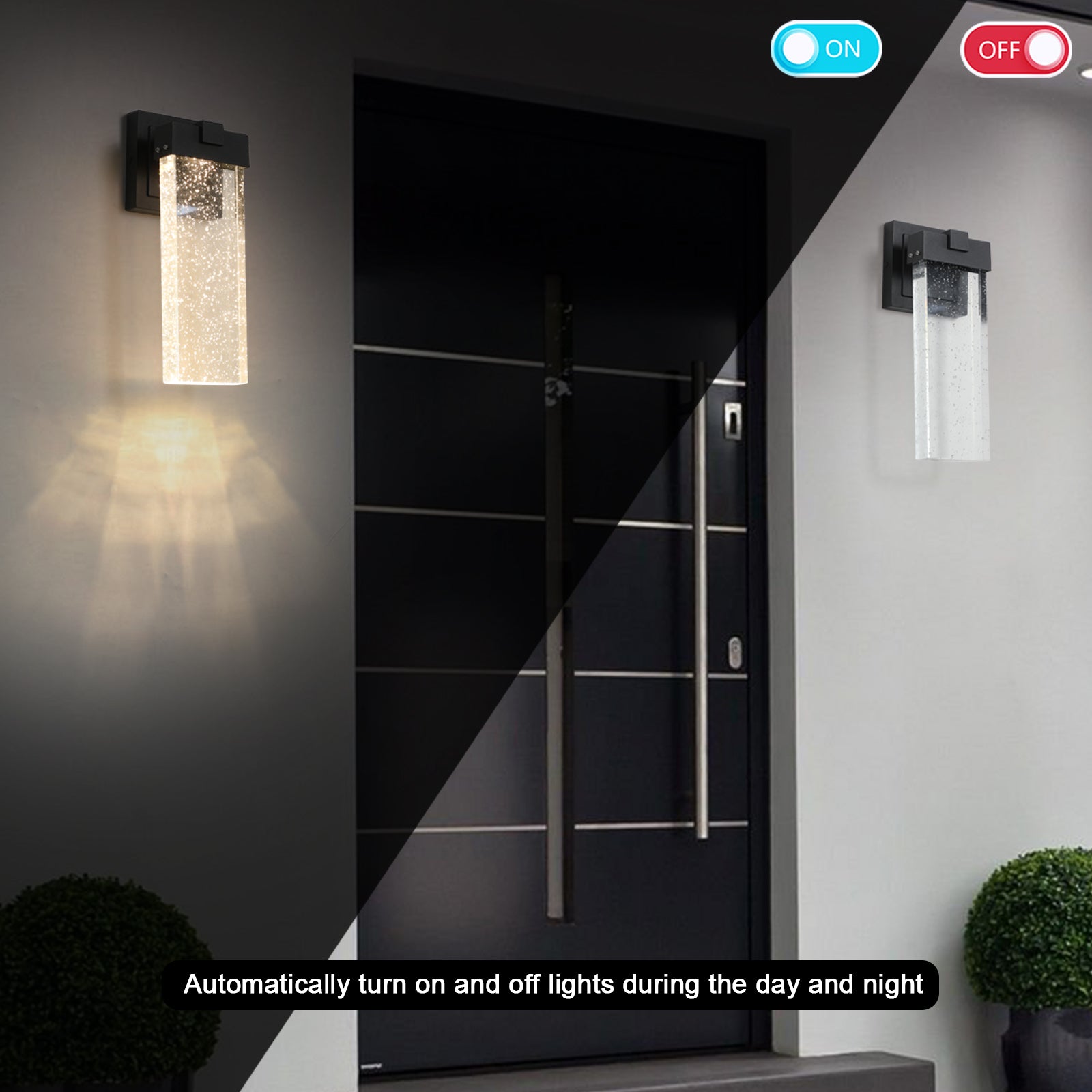 Lámpara LED de cristal para exteriores
