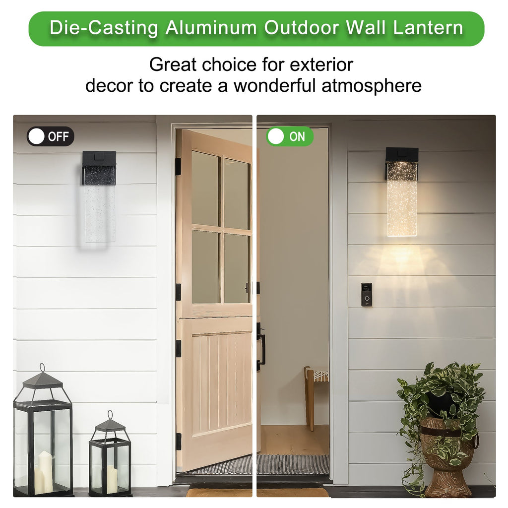 Lámpara LED de cristal para exteriores