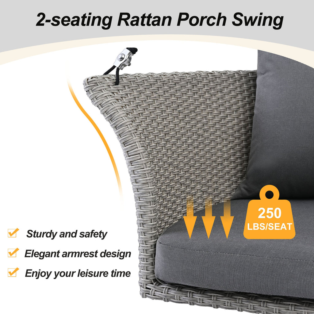 Asiento colgante para 2 personas - Gris
