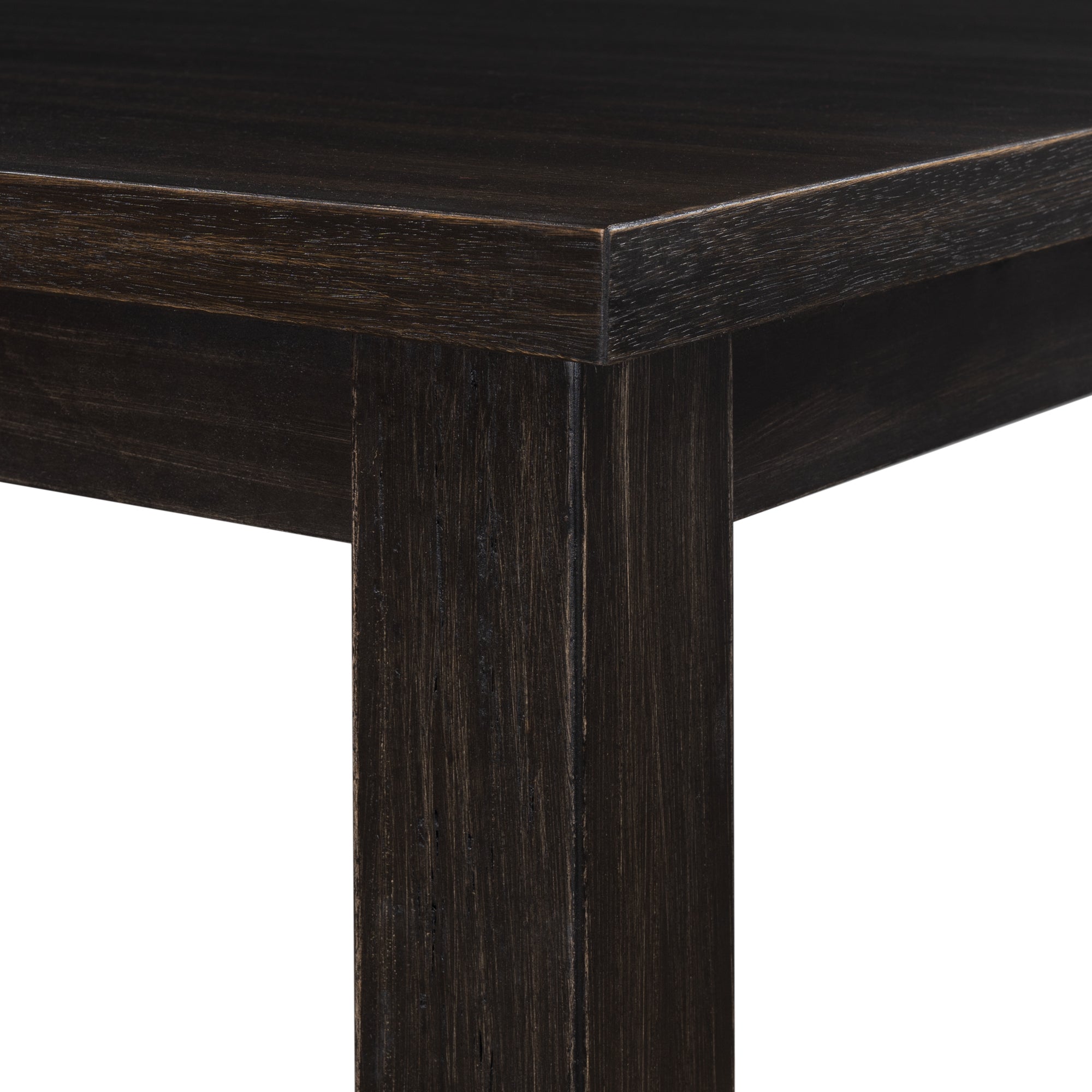 Mesa de comedor rústica de madera - Marrón
