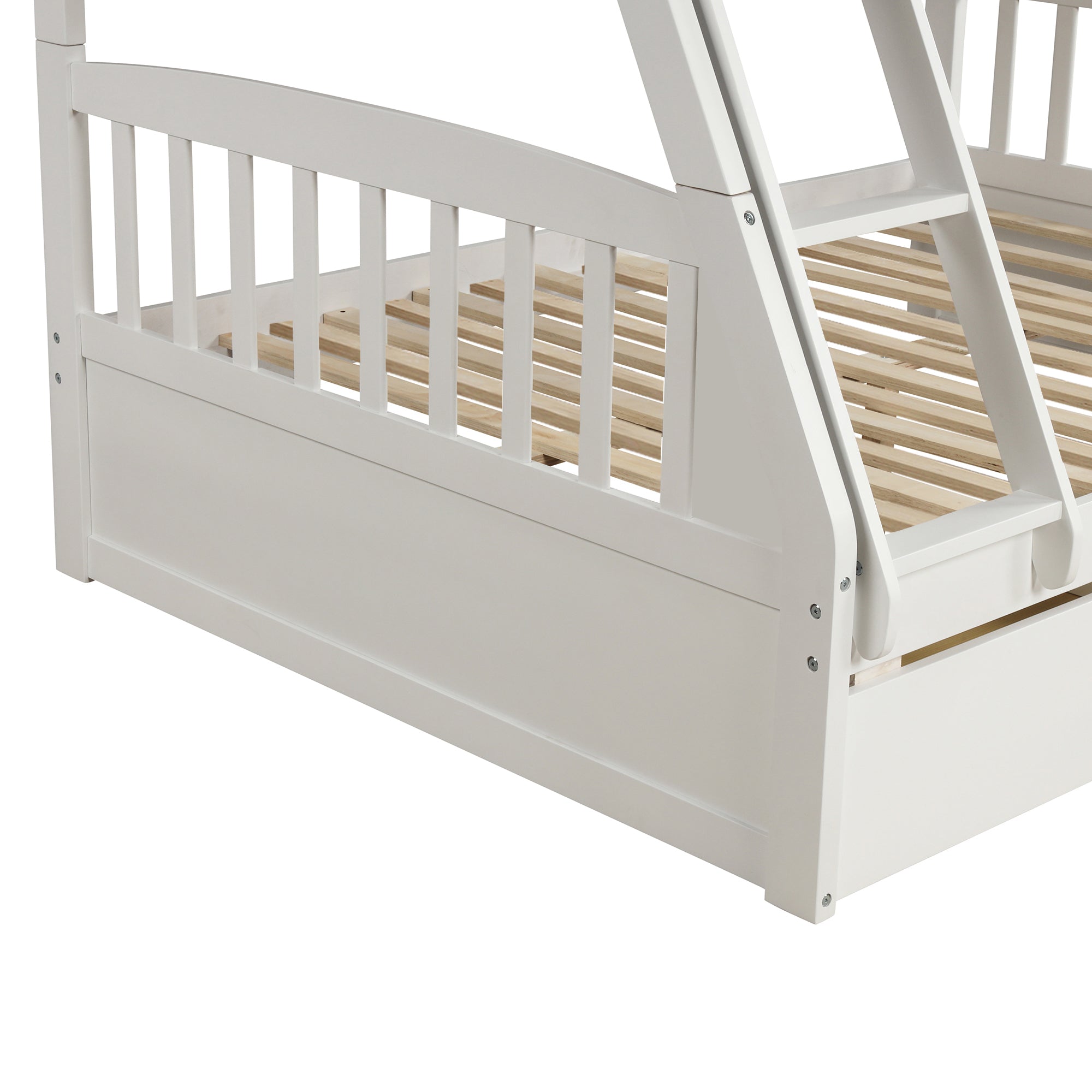 Litera de madera maciza – Blanco