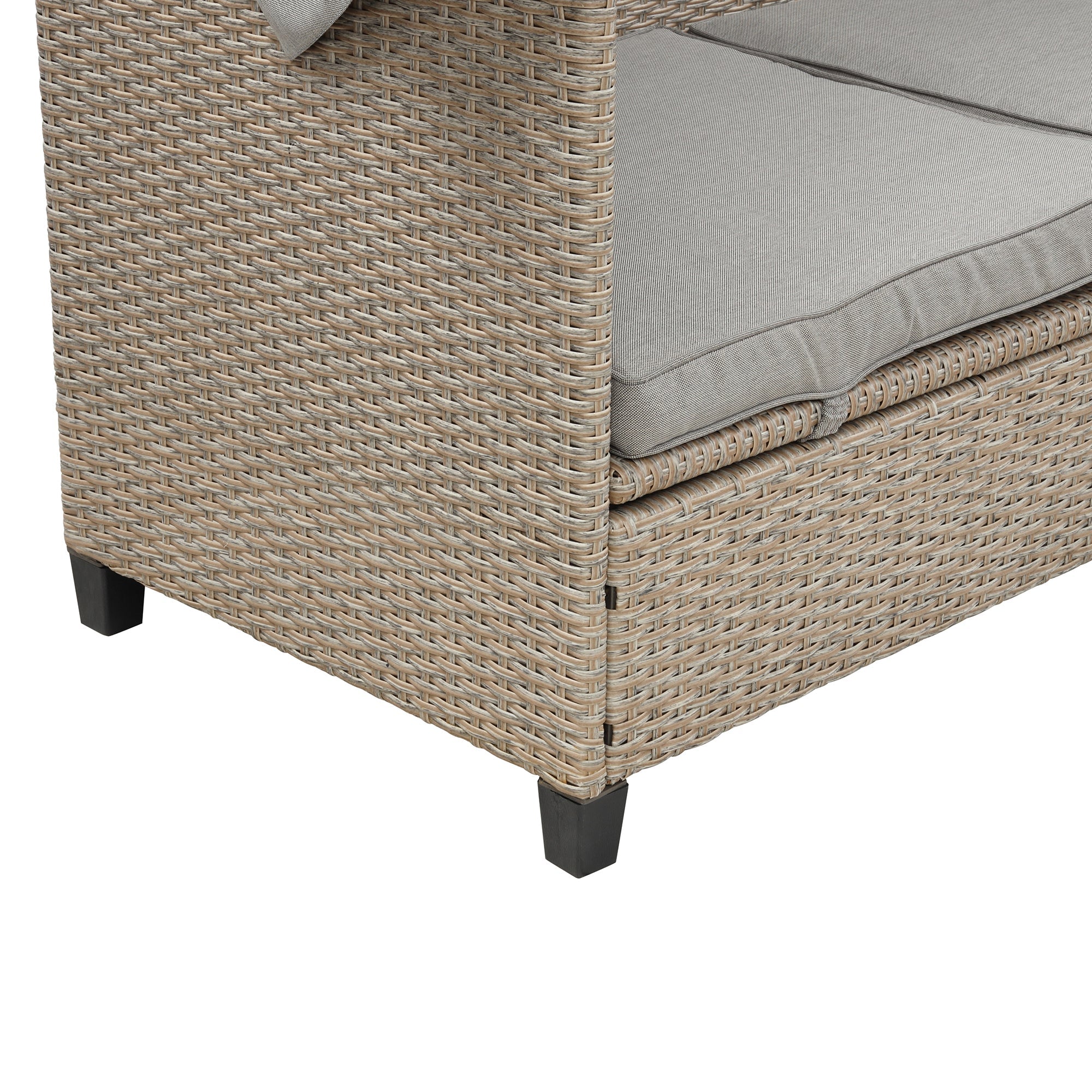 Sofá para patio de 4 piezas - Beige