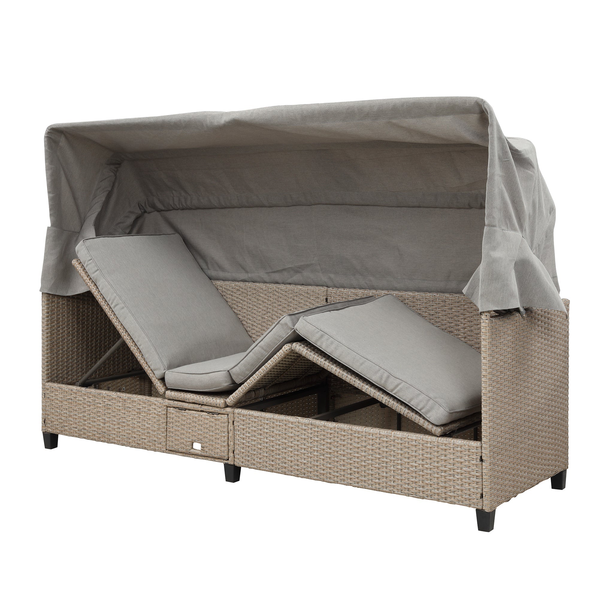 Sofá para patio de 4 piezas - Beige