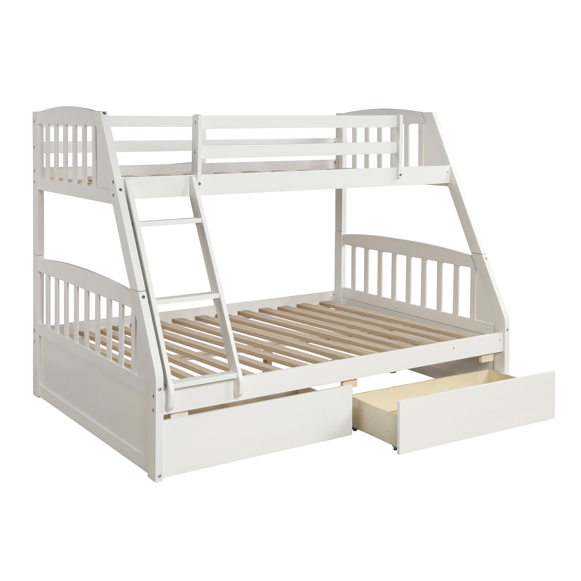Litera de madera maciza – Blanco