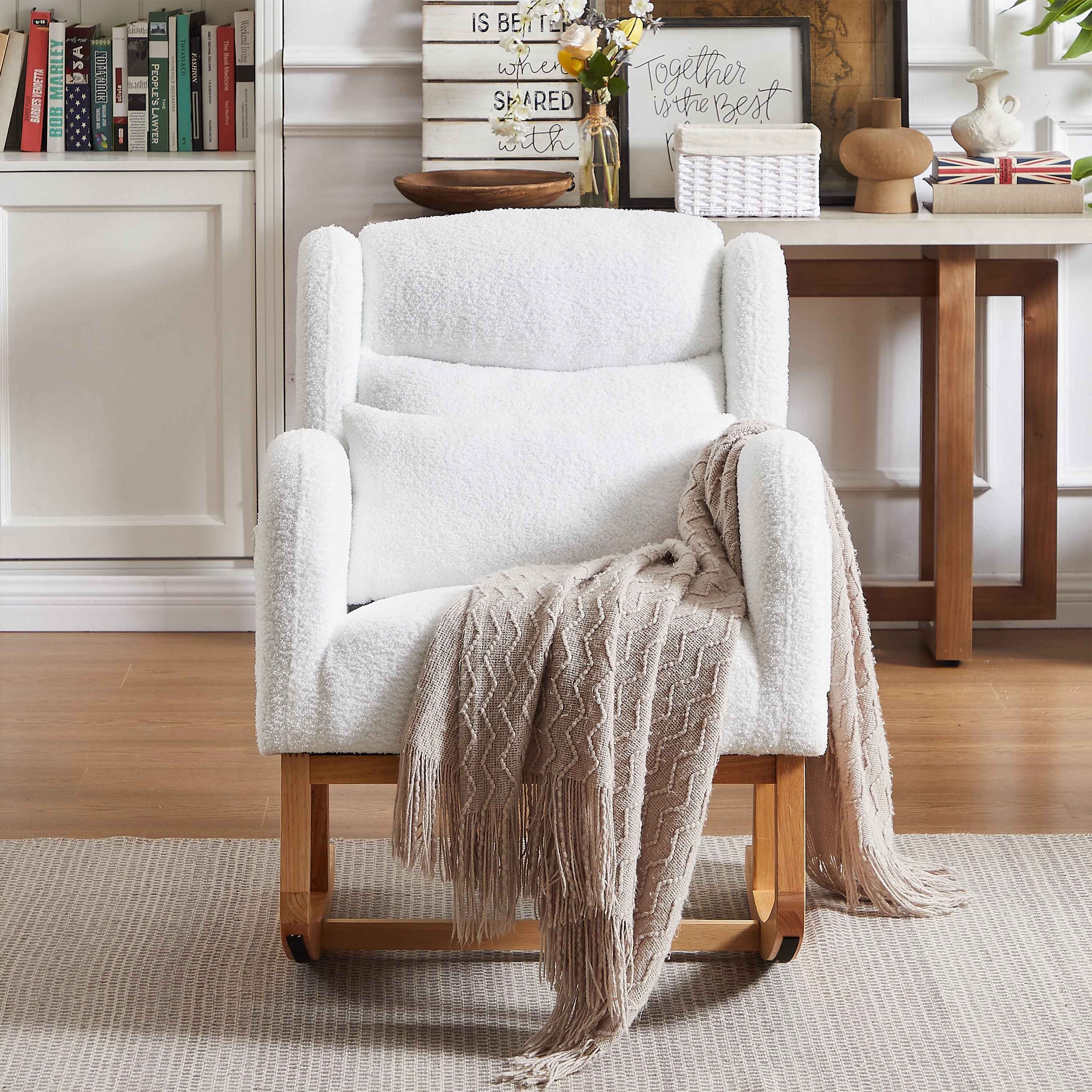 Mecedora moderna para Dormitorio - Blanco