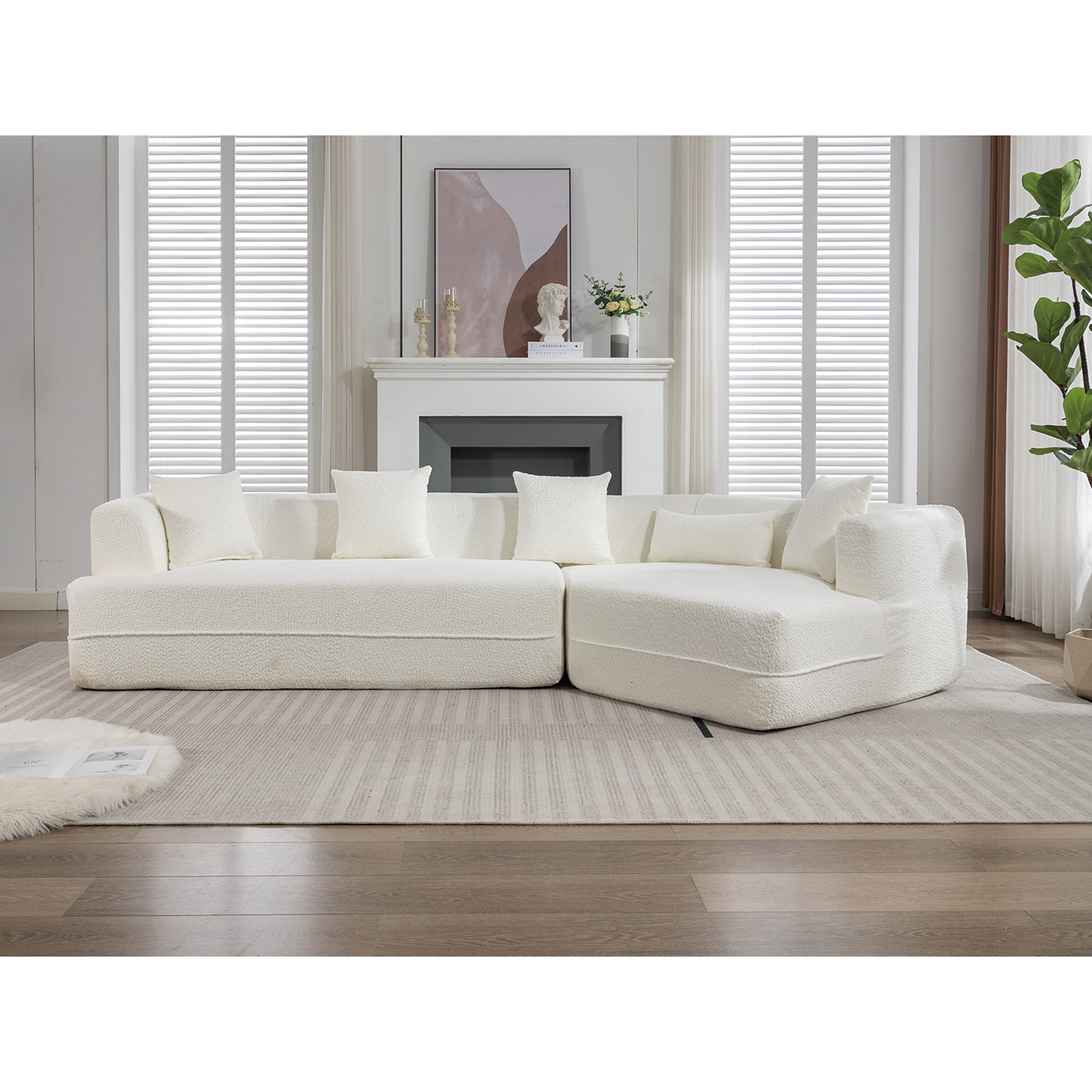Sofá moderno de estilo minimalista para sala