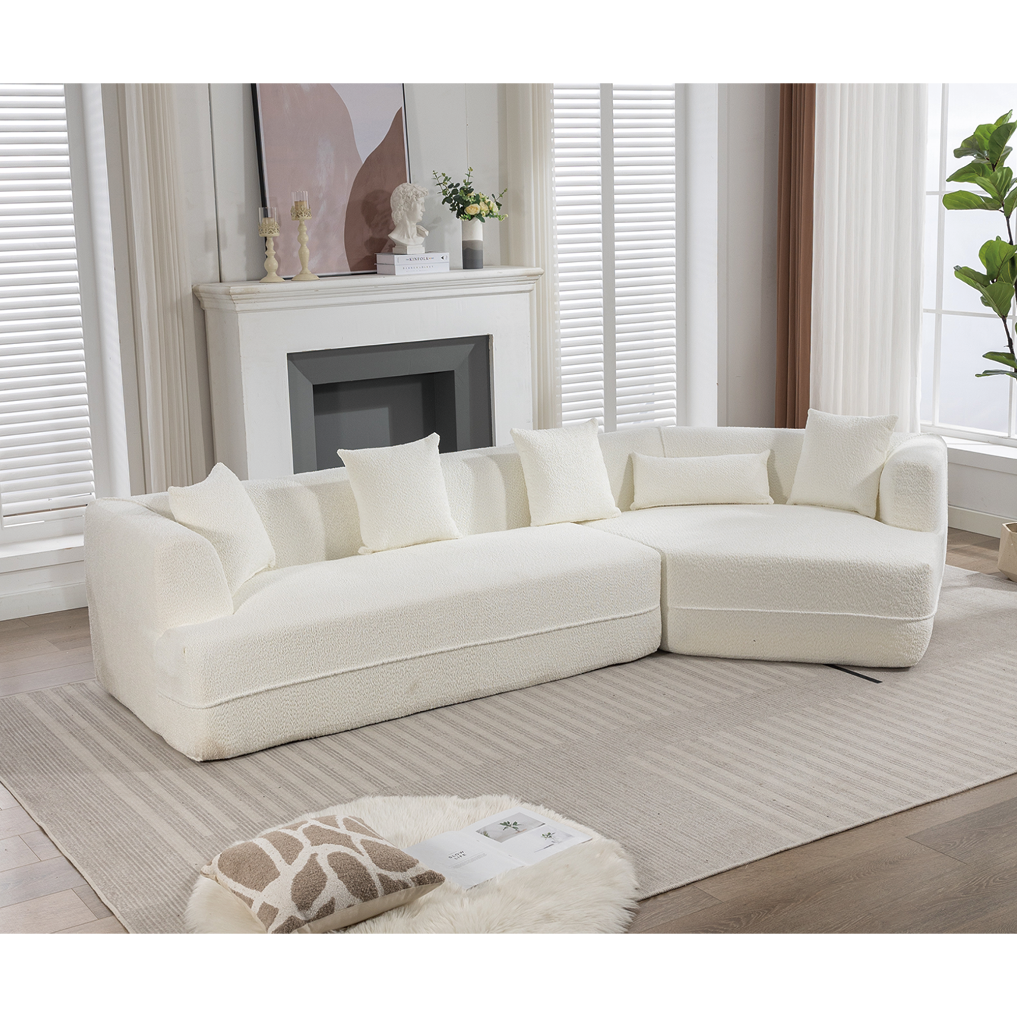 Sofá moderno de estilo minimalista para sala