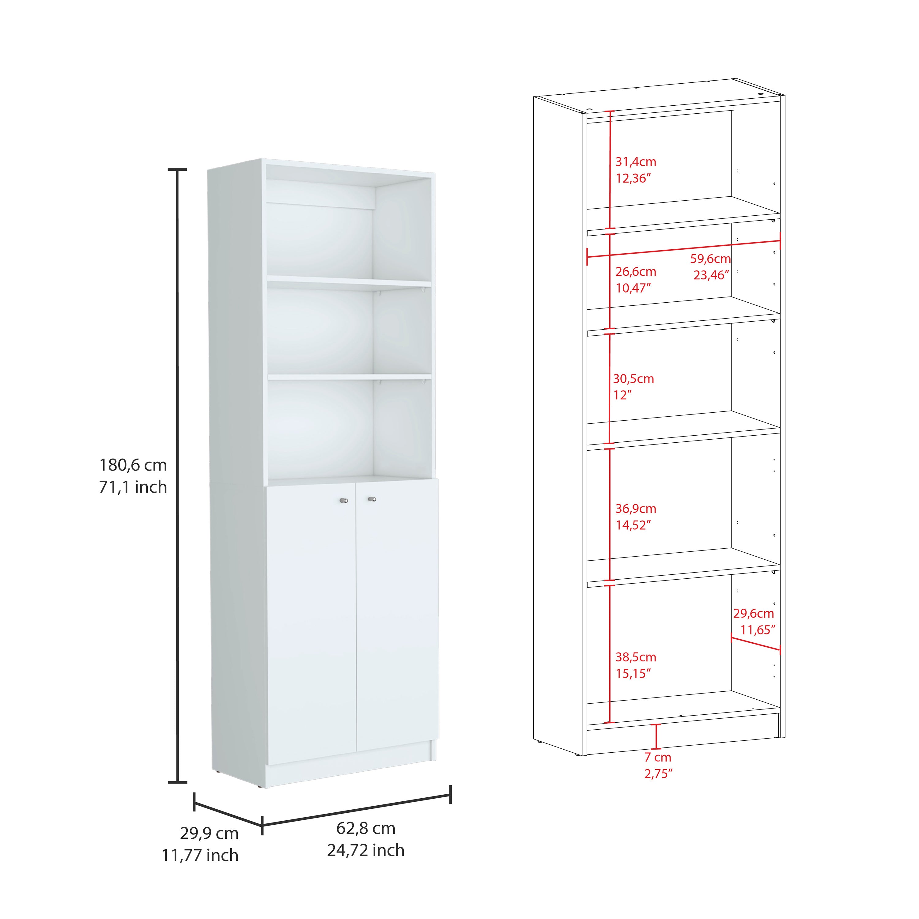 Conjunto de sala de estar de 3 piezas - Blanco