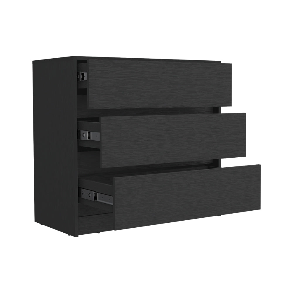 Cómoda Tres cajones - Negro
