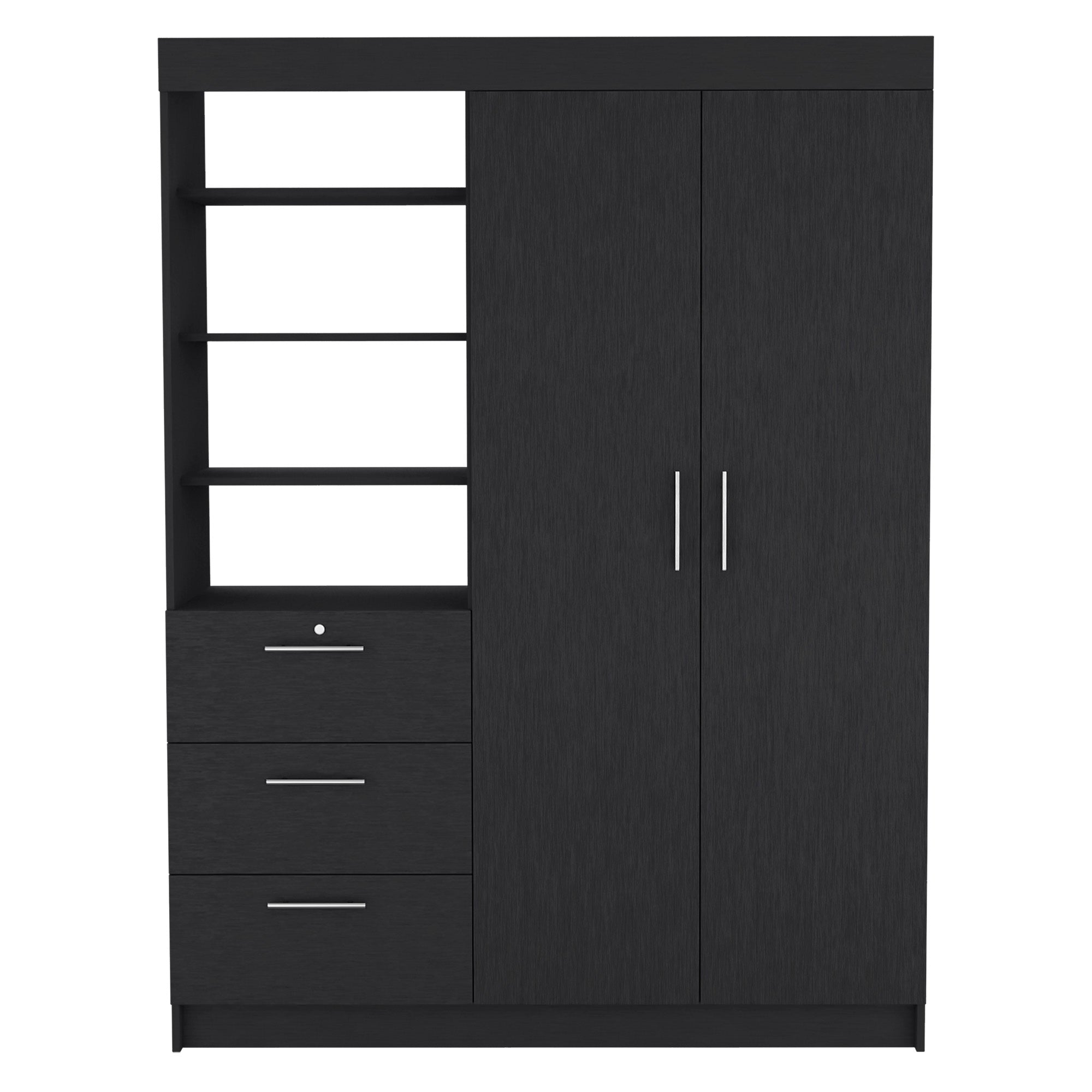 Juego de dormitorio de 2 piezas - Negro