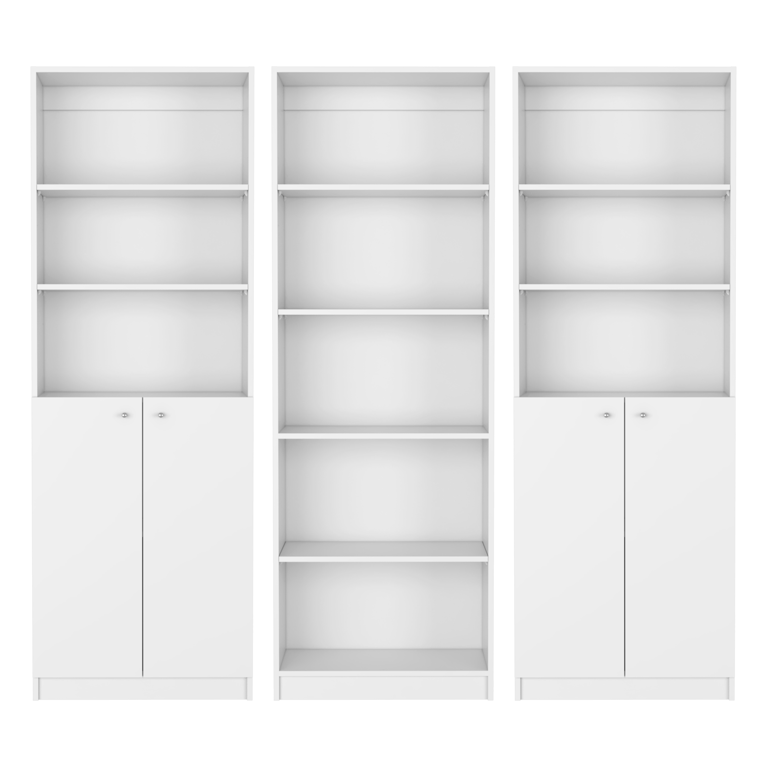 Conjunto de sala de estar de 3 piezas - Blanco