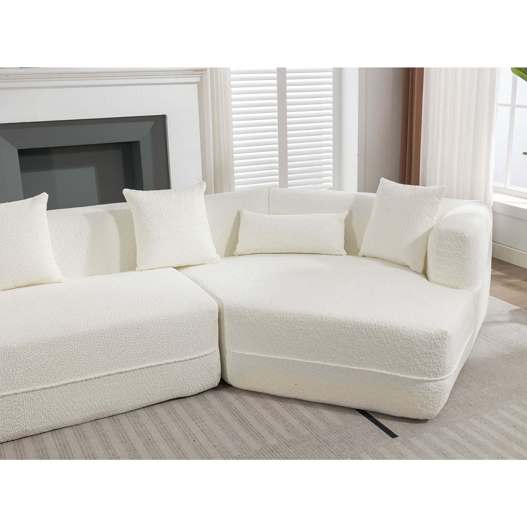 Sofá moderno de estilo minimalista para sala