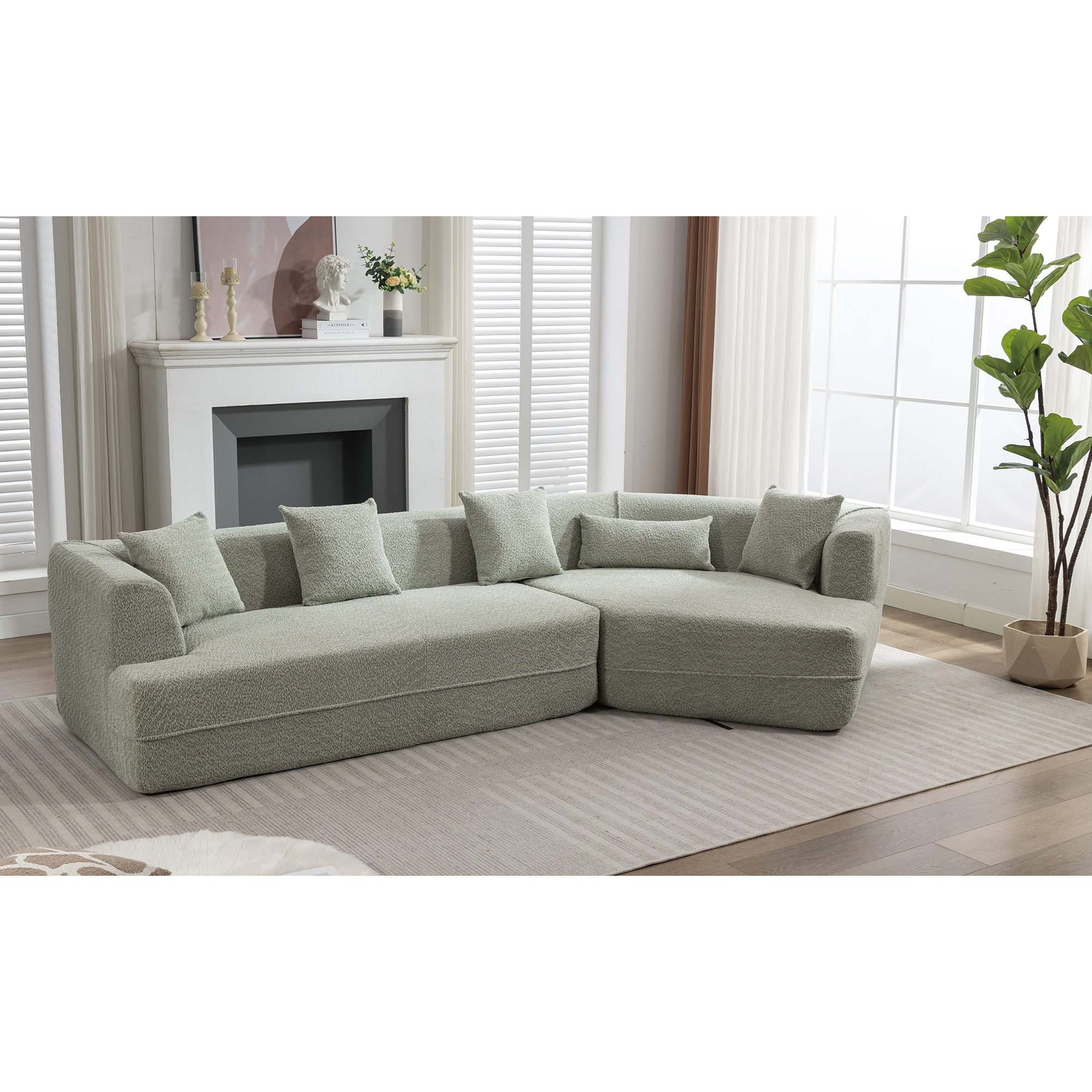 Sofá moderno de estilo minimalista para sala