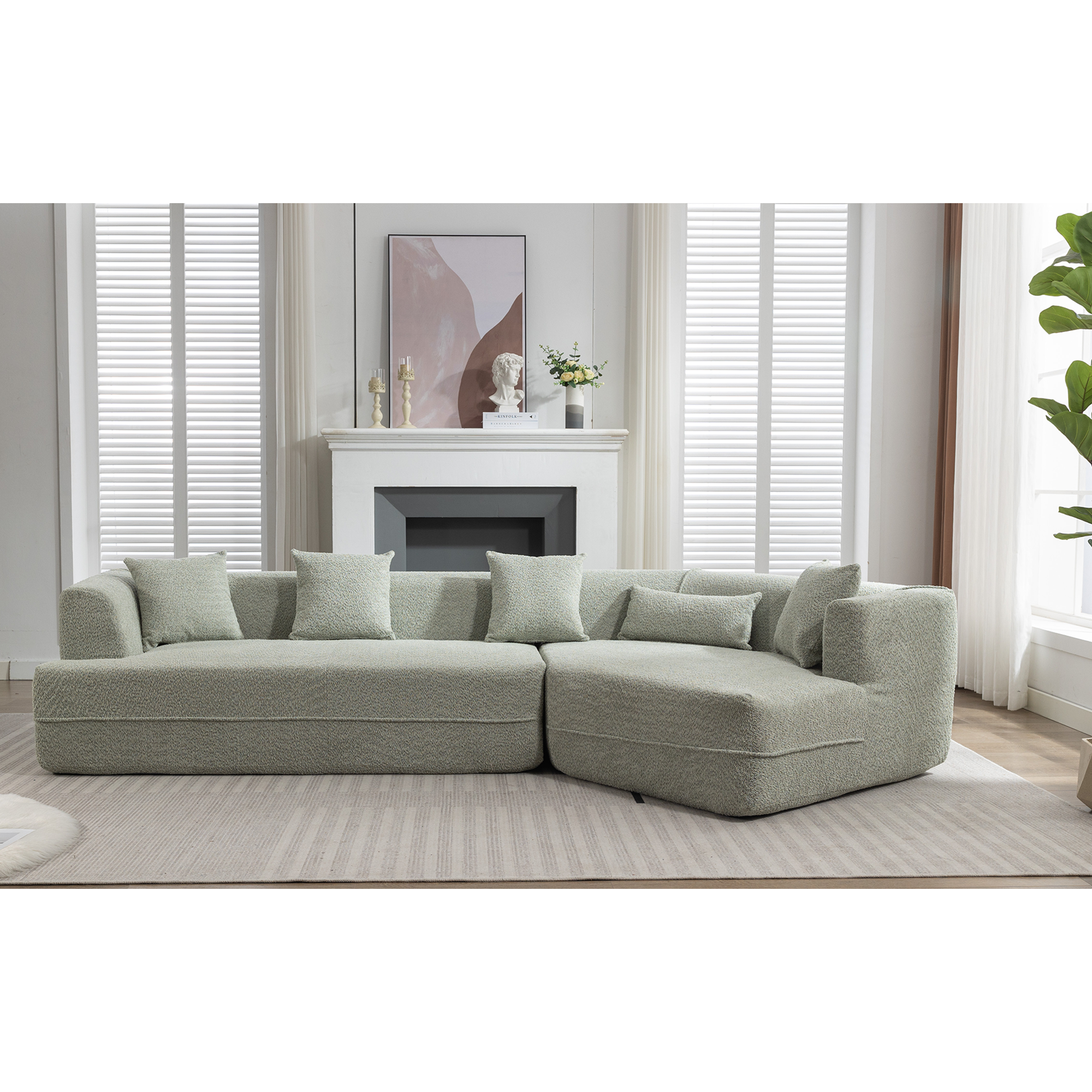 Sofá moderno de estilo minimalista para sala