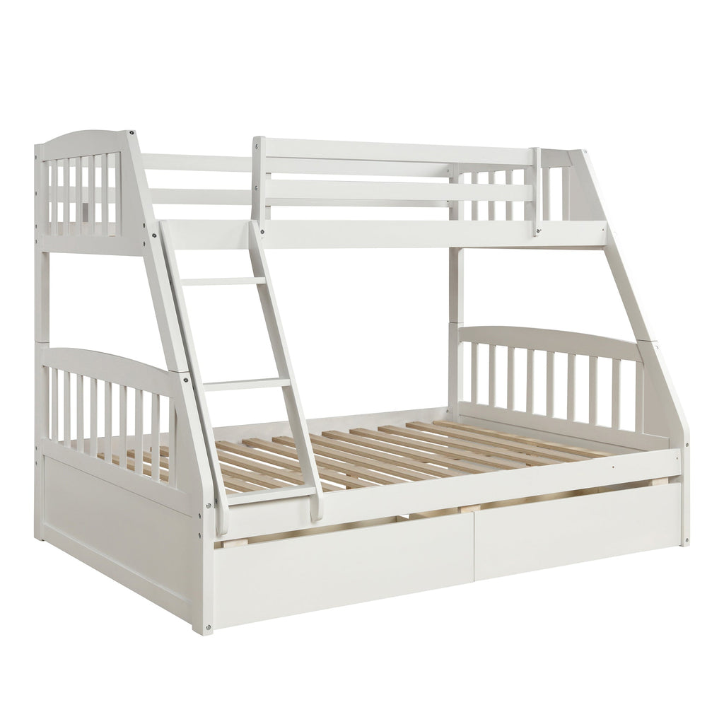 Litera de madera maciza – Blanco