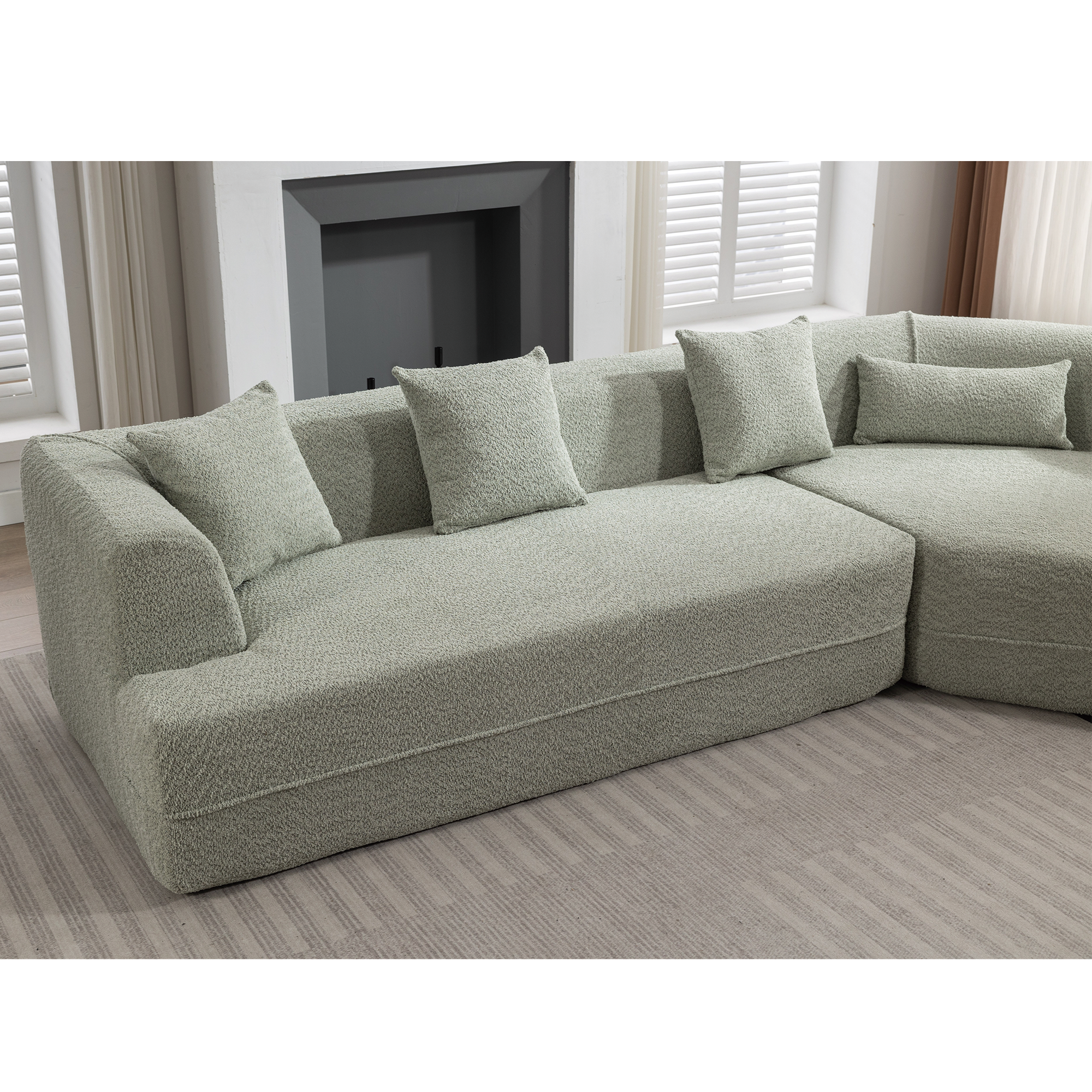 Sofá moderno de estilo minimalista para sala