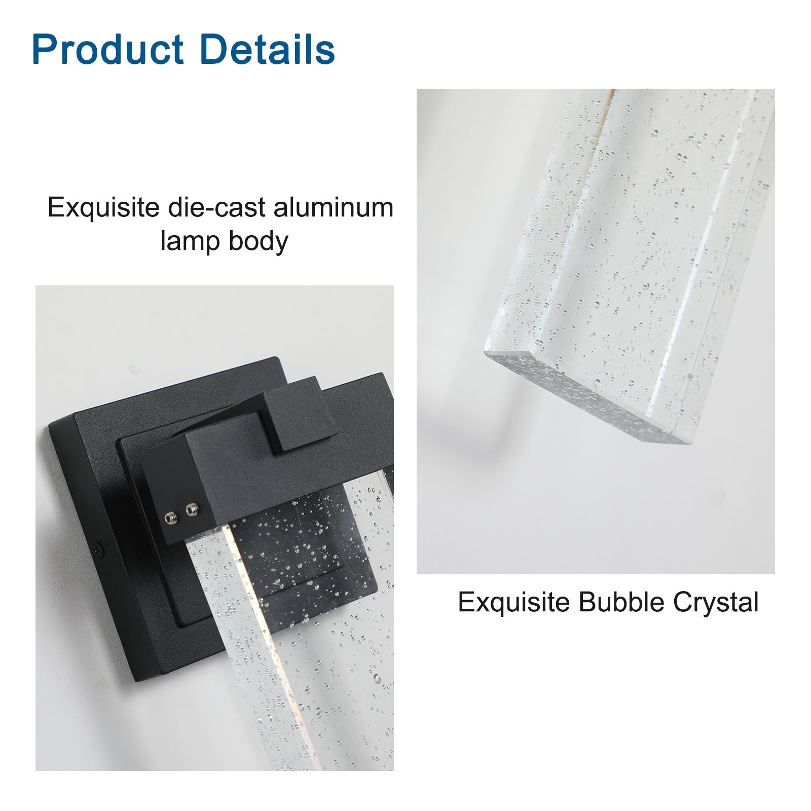 Lámpara LED de cristal para exteriores