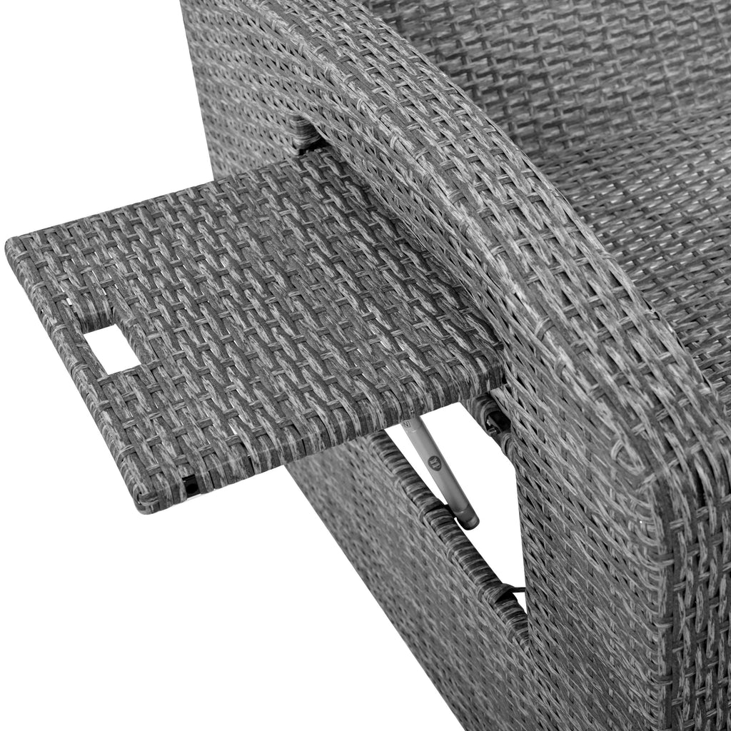 Sofá cama reclinable para 2 personas - Gris