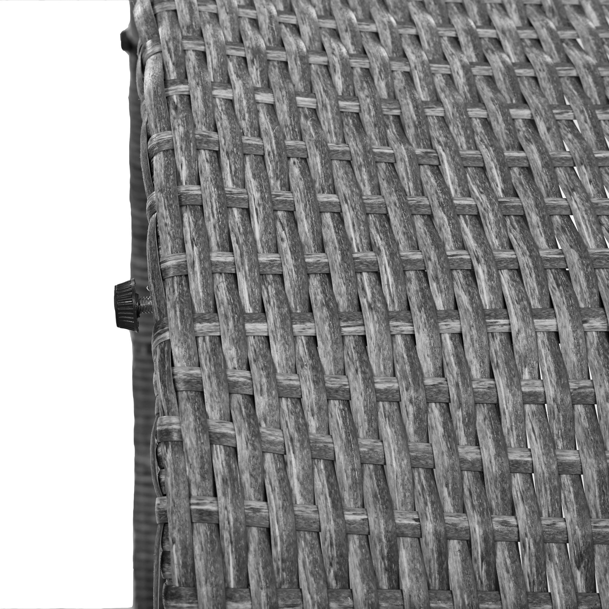 Conjunto de sofás redondos de 5 piezas para patio al aire libre - Gris