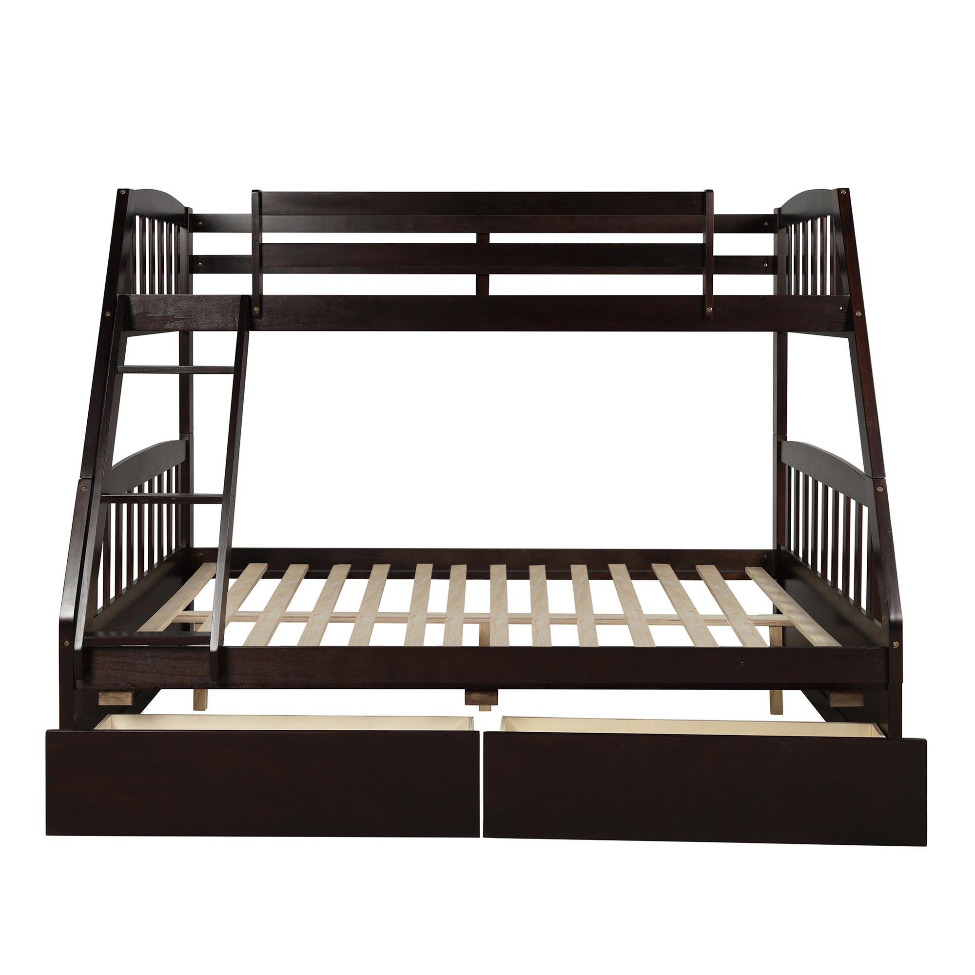 Litera de madera maciza - Marrón