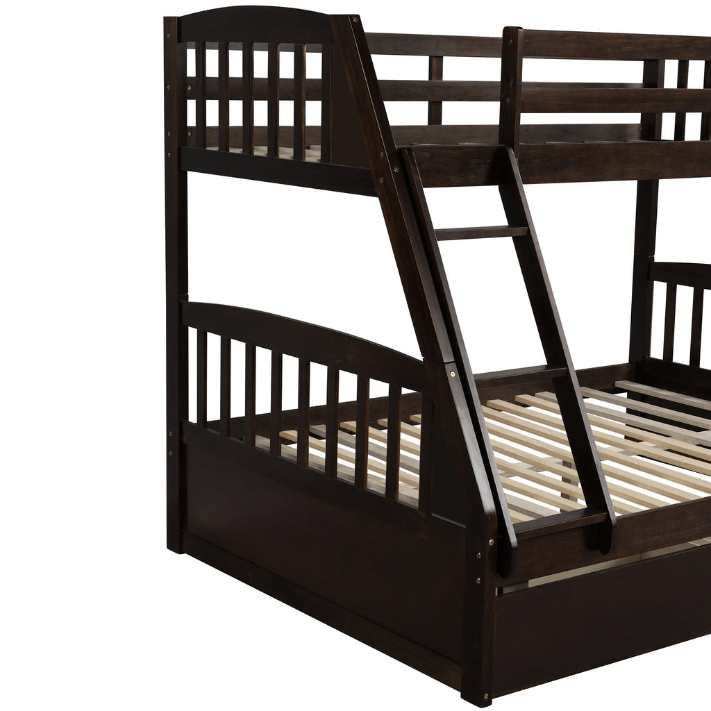 Litera de madera maciza - Marrón