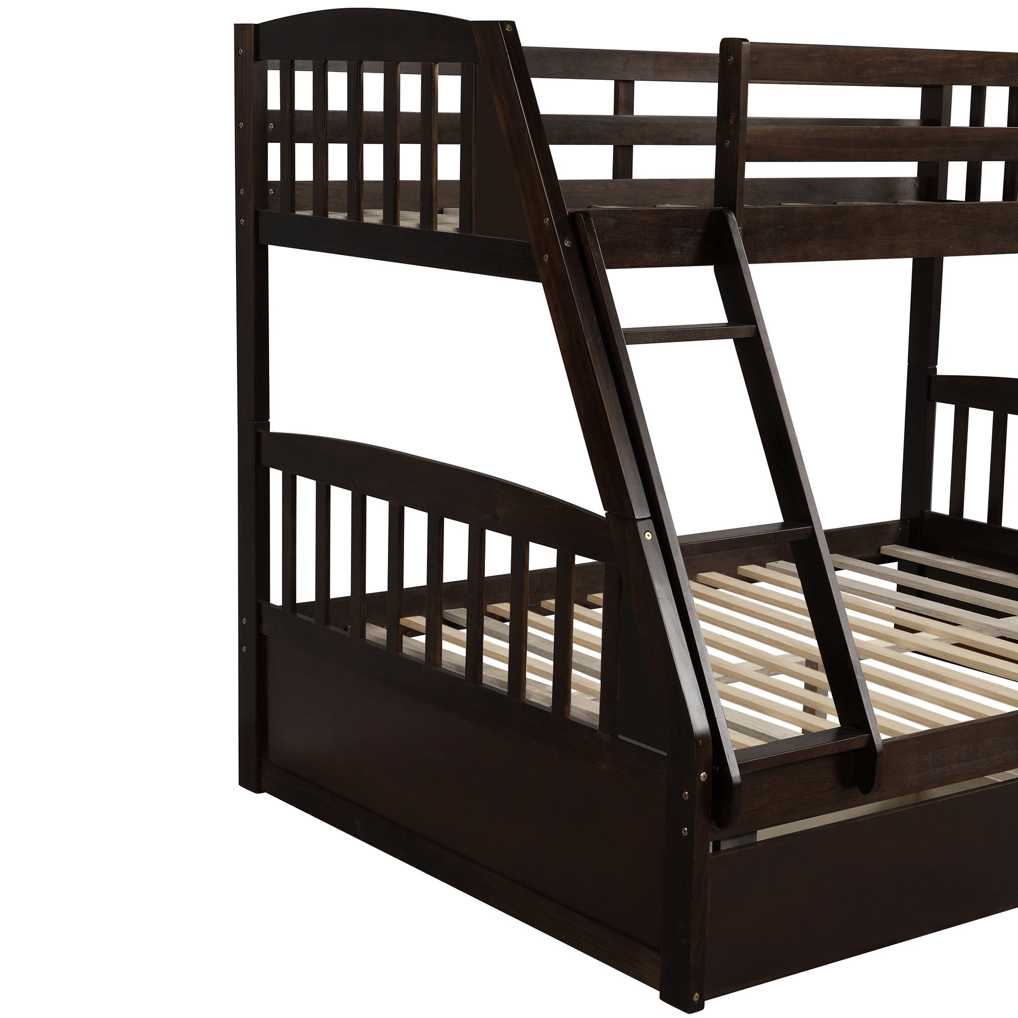 Litera de madera maciza - Marrón