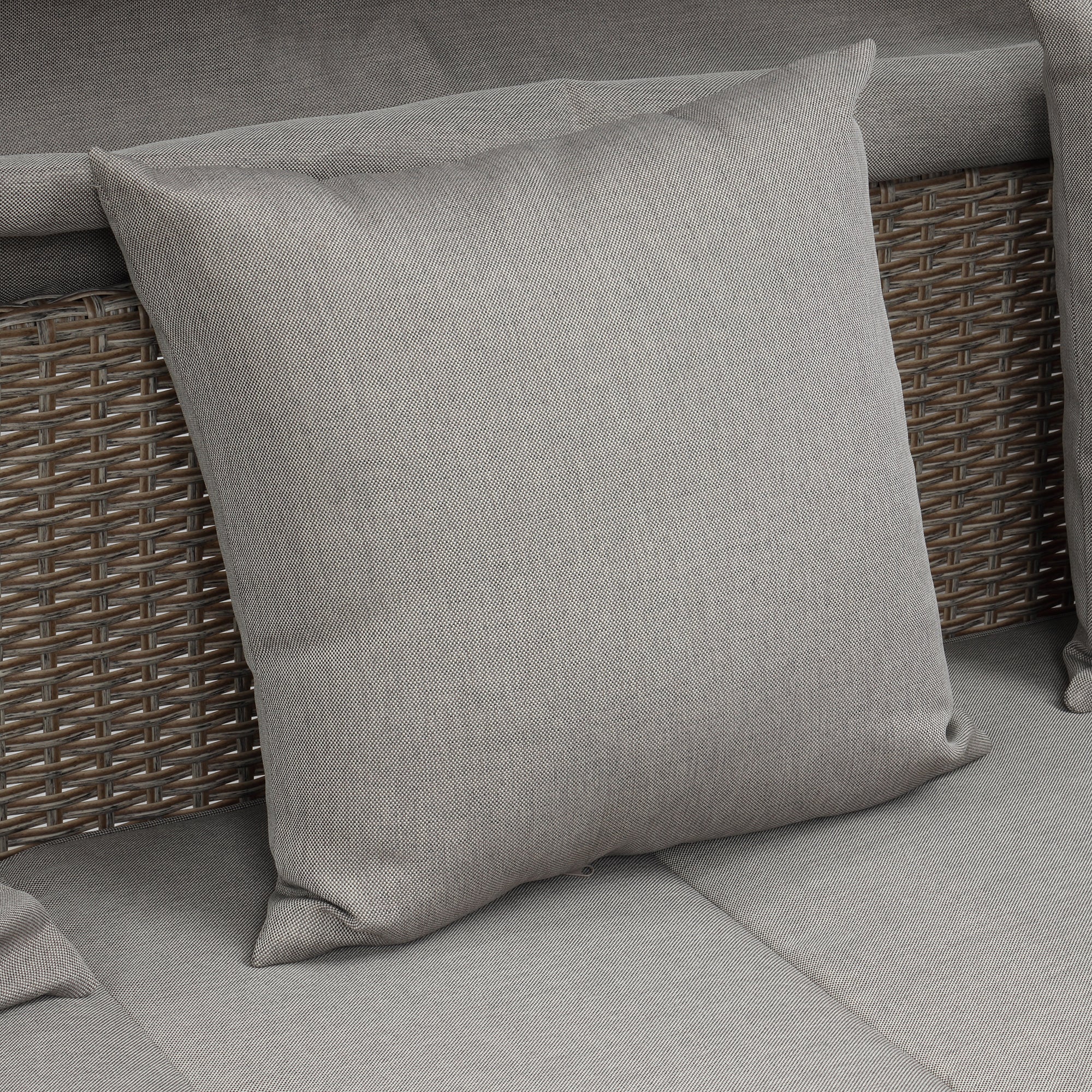 Sofá para patio de 4 piezas - Beige